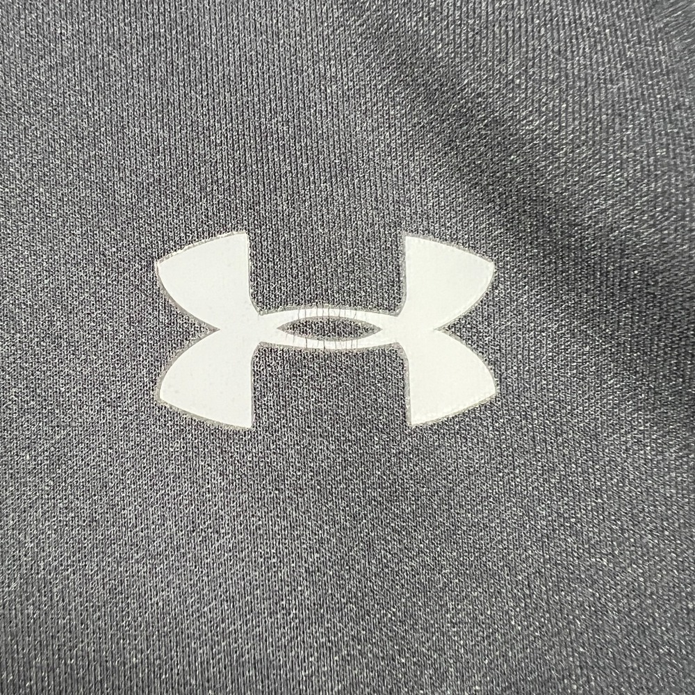 Under Armour Polo Shirt Boys Medium Black Short Sleeve Loose Fit Heat Gear - Picture 7 of 13